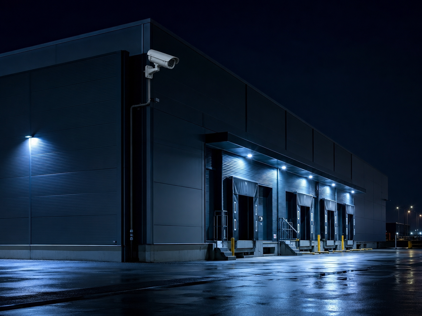 Nave industrial protegida con camara VIGIX
