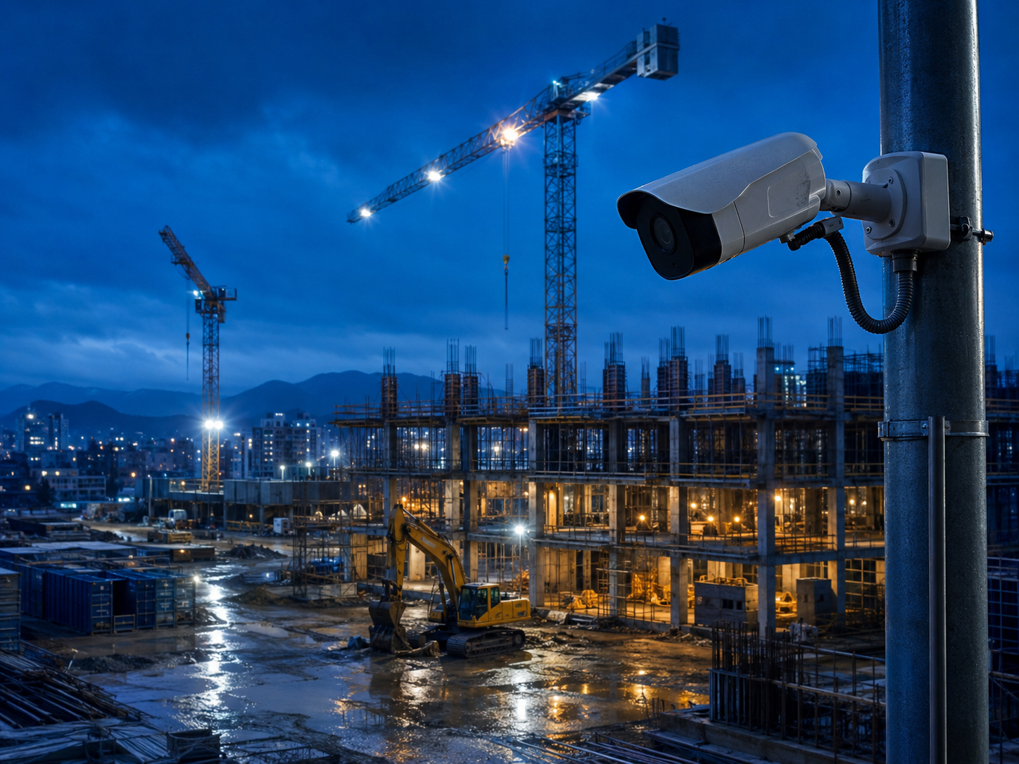 Obra protegida con camara VIGIX